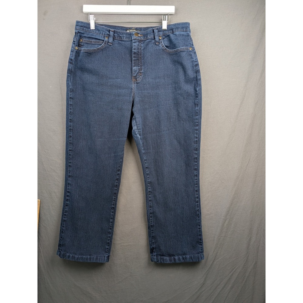 Lee Relaxed Fit Straight Leg‎ Jeans Women's 16 Short Blue Denim